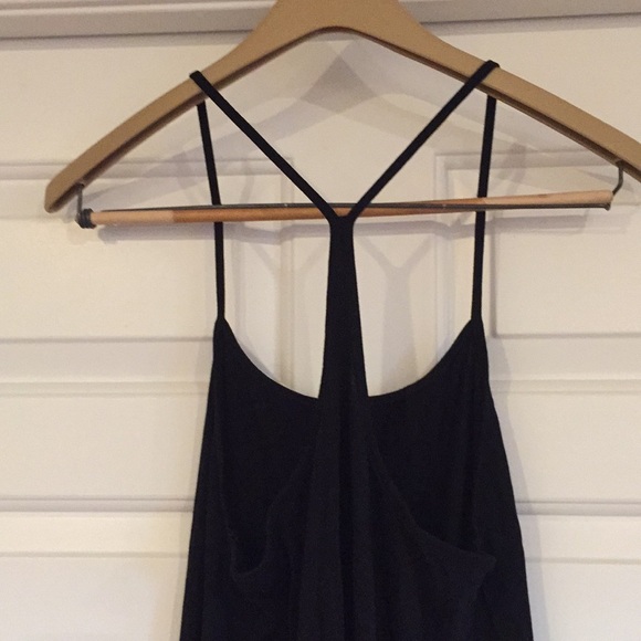 Zara Black Cotton Racerback Trapeze Dress - Picture 2 of 4